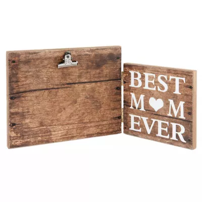 Clayre & Eef Fotorahmen "Best Mom Ever" 30x2x15 cm