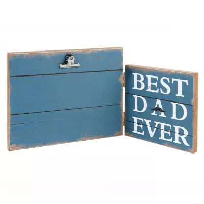Clayre & Eef Fotorahmen "Best Dad Ever" 30x2x15 cm