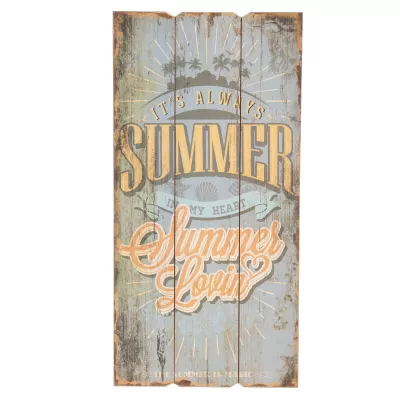 Clayre & Eef Textschild IT´S ALWAYS SUMMER ca. 25 x 50 cm