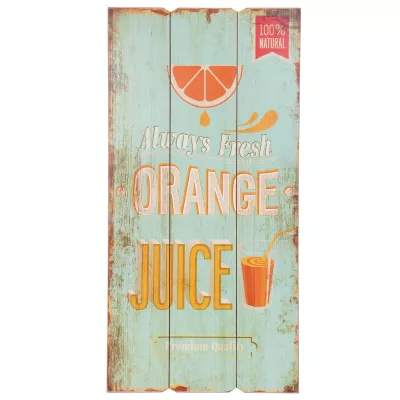 Clayre & Eef Textschild ORANGE JUICE ca. 25 x 50 cm