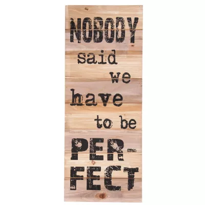 Clayre & Eef Textschild Schild NOBODY said we have... ca. 30 x 2 x 76 cm