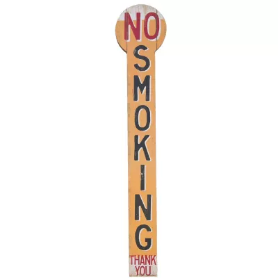 Clayre & Eef Textschild Schild NO SMOKING ca. 16 x 1 x 86 cm