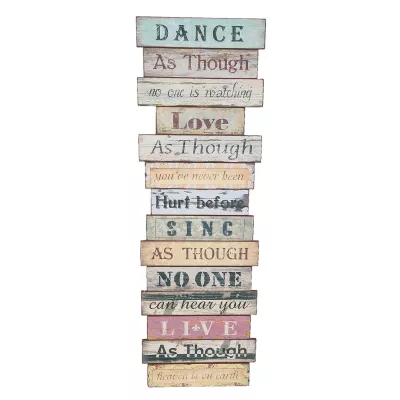 Clayre & Eef Textschild 41x3x126 cm