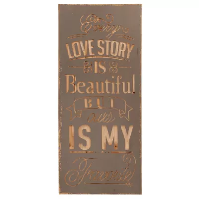 Clayre & Eef Textschild 33x2x78 cm