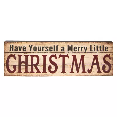 Clayre & Eef Textschild Christmas 60x3x20 cm