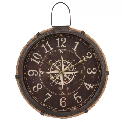 Clayre & Eef Uhr Wasserrose Motiv  58x7x47 cm