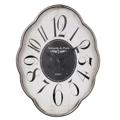 Clayre & Eef Wanduhr Antiquite de Paris 50x7x67 cm / 1xAA