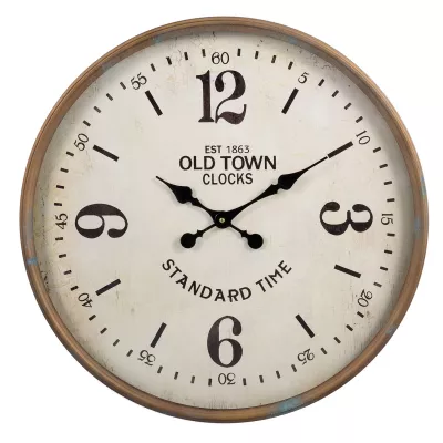 Clayre & Eef Wanduhr Ø 60x6 cm / 1xAA