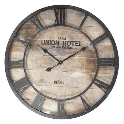Clayre & Eef Uhr Ø 68x6 cm / 1xAA