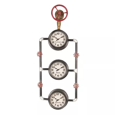 Clayre & Eef Wanduhr 37x11x92 cm / 3xAA