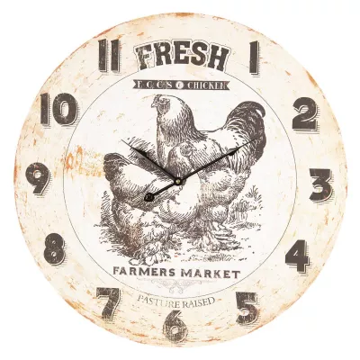 Clayre & Eef Wanduhr Ø 60x4 cm / 1xAA
