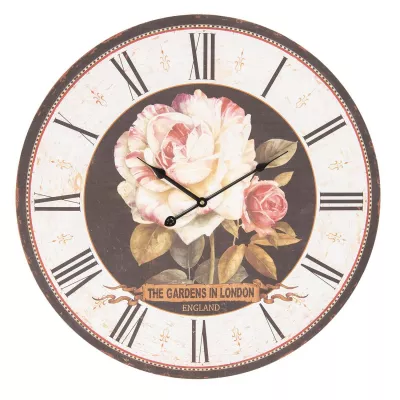 Clayre & Eef Uhr Ø 60x4 cm / 1xAA