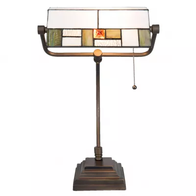 Clayre & Eef Schreibtischlampe Tiffany 31x30x52 cm E27/max 1x60W