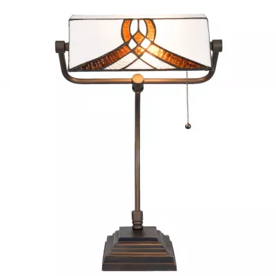 Clayre & Eef Schreibtischlampe Tiffany 31x30x52 cm E27/max 1x60W