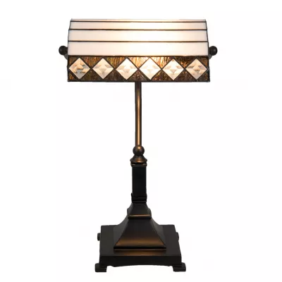 Clayre & Eef Schreibtischlampe Tiffany 26x20x43 cm E27/max 1x60W