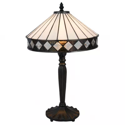 Clayre & Eef Tischlampe Tiffany Ø 30x47 cm E27/max 1x60W