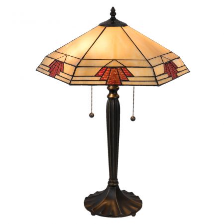 Clayre & Eef Tischlampe Tiffany 44x38x59 cm E27/max 2x60W