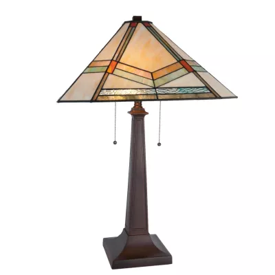 Clayre & Eef Tischlampe Tiffany 50x50x75 cm E27/max 2x60W