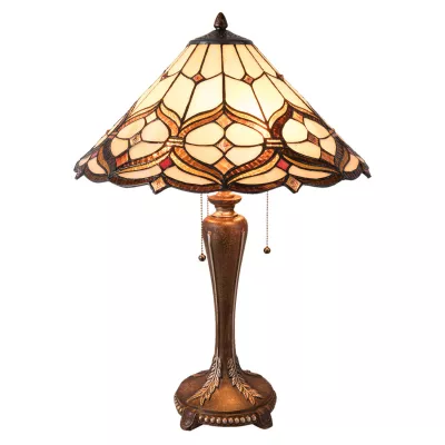 Clayre & Eef Tischlampe Tiffany Ø 47x63 cm E27/max 3x60W