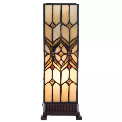 Clayre & Eef Tischlampe Tiffany 12x12x35 cm E14/max 1x25W