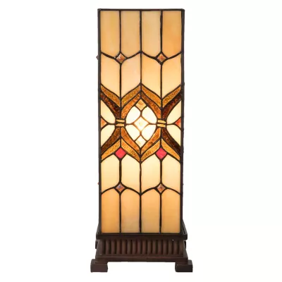 Clayre & Eef Tischlampe Tiffany 17x17x44 cm E27/max 1x40W