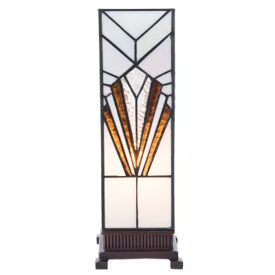 Clayre & Eef Tischlampe Tiffany 12x12x35 cm E14/max 1x25W