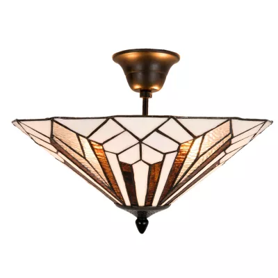 Clayre & Eef Deckenleuchte Tiffany Ø 40x28 cm E14/max 2x40W