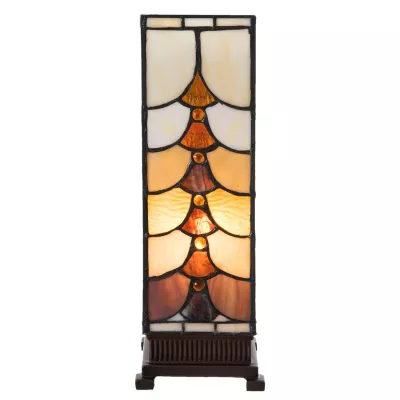 Clayre & Eef Tischlampe Tiffany 12x12x35 cm E14/max 1x25W