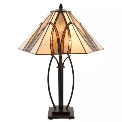 Clayre & Eef Tischlampe Tiffany 51x44x66 cm E27/max 2x60W