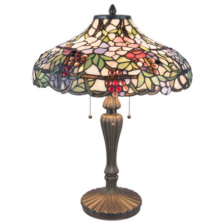 Clayre & Eef Tischlampe Tiffany Ø 45x60 cm E27/max 3x60W