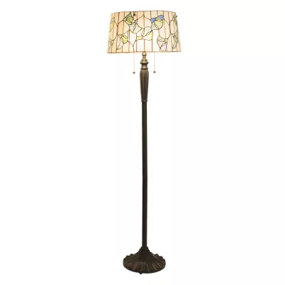 Clayre & Eef Stehlampe Tiffany Ø 45x153 cm E27/max 2x60W