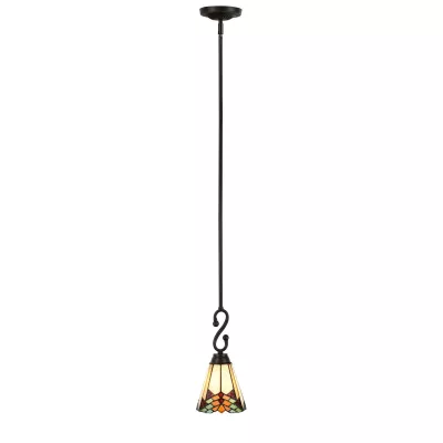Clayre & Eef Hängelampe Tiffany Ø 15x119 cm E14/max 1x60W