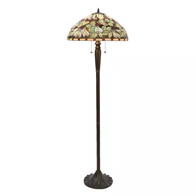 Clayre & Eef Stehlampe Tiffany Ø 51x157 cm E27/max 2x60W