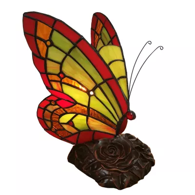 Clayre & Eef Tischlampe Tiffany 15x15x27 cm E14/max 1x25W