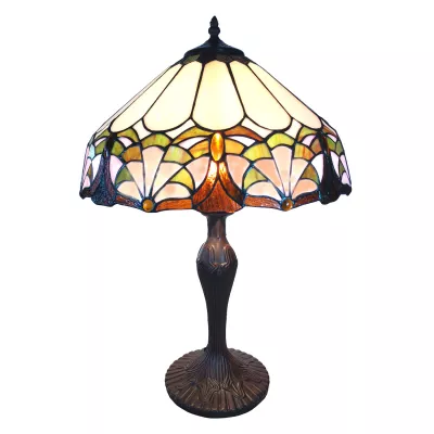 Clayre & Eef Tischlampe Tiffany Ø 41x59 cm E27/max 1x60W