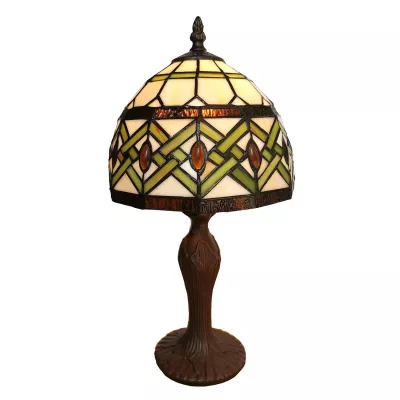 Clayre & Eef Tischlampe Tiffany Ø 21x33 cm E14/max 1x25W