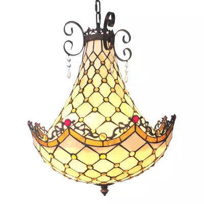 Clayre & Eef Hängelampe Tiffany Ø 41x65/128 cm»