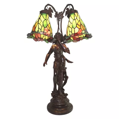 Clayre & Eef Tischlampe Tiffany 50x28x84 cm E27/max 2x60W