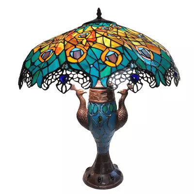 Clayre & Eef Tischlampe Tiffany Ø 56x68 cm»