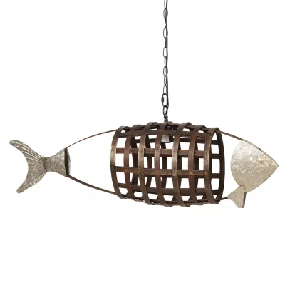 Clayre & Eef Hängelampe Fisch 95x23x33/142 cm»