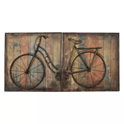 Clayre & Eef Wand Dekoration Fahrrad 120x60x6 cm