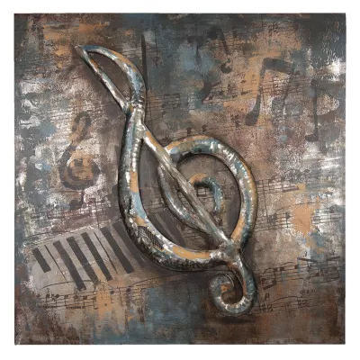 Clayre & Eef Wanddekoration 80x4x80 cm
