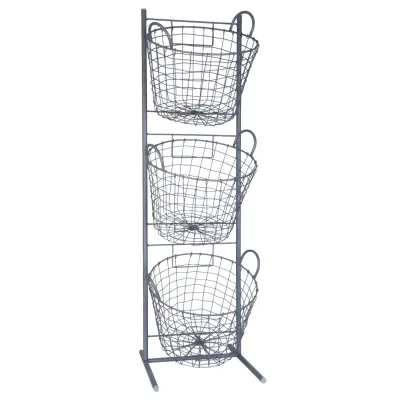 Clayre & Eef Iron rack 35x33x114 cm