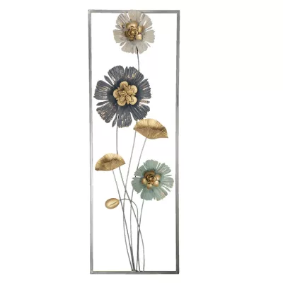 Clayre & Eef Wanddekoration Blumen 31x6x90 cm