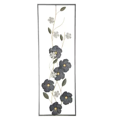 Clayre & Eef Wanddekoration Blumen 31x90x4 cm