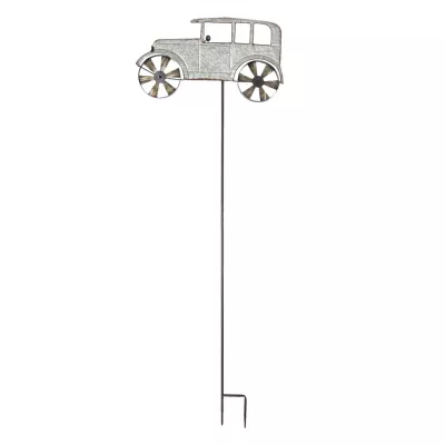 Clayre & Eef Gartenstecker Auto 54x151x3 cm