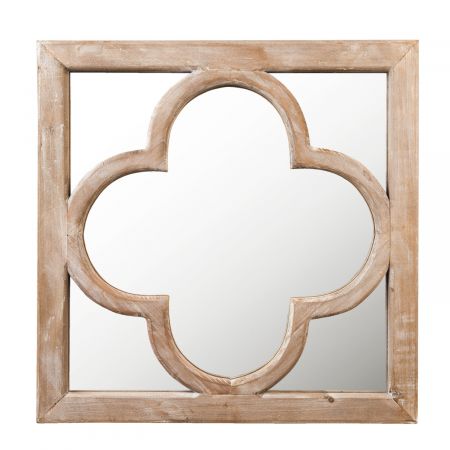 Spiegel Holzrahmen 50x2x50 cm