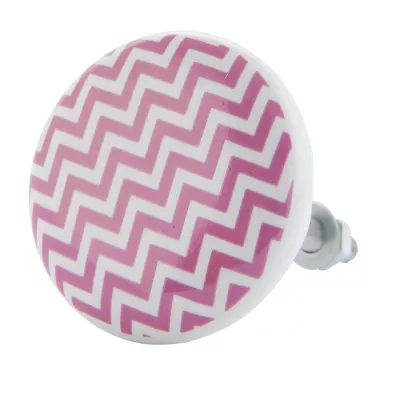 Möbelknopf Knauf Griff rosa gezackt ca. Ø 4 cm