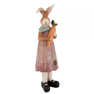 Figur Hase Kleid Karotte ca. 29 cm
