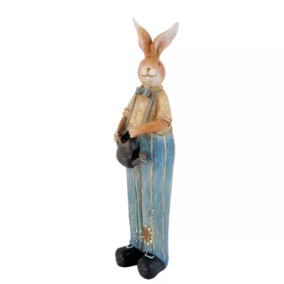 Figur Hase Hose blau ca. 29 cm